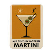Poster Style Mid Century Modern Martini マグネット (縦)