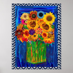 POSTER-SUNFLOWERS ポスター
