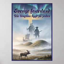 Poster — Sverige fosterland ポスター