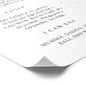 Poster Teddy Bear 1st Birthday Milestone Boy Blue  ポスター (角)