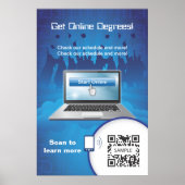 Poster Template Online Degrees ポスター (正面)