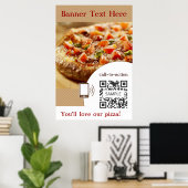 Poster Template Pizza ポスター (ホームオフィス)