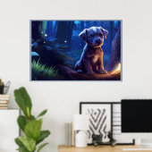 Poster The Adorable Dog with Big Ears ポスター (ホームオフィス)