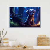 Poster The Adorable Dog with Big Ears ポスター (キッチン)
