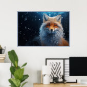 Poster The Free Spirit of the Woodland Fox ポスター (ホームオフィス)