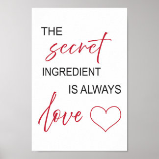 Poster The Secret ingredient is love ポスター