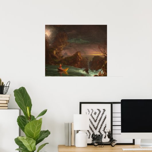 Poster The Voyage of Life, Nomth, Thomas Cole ポスター (ホームオフィス)