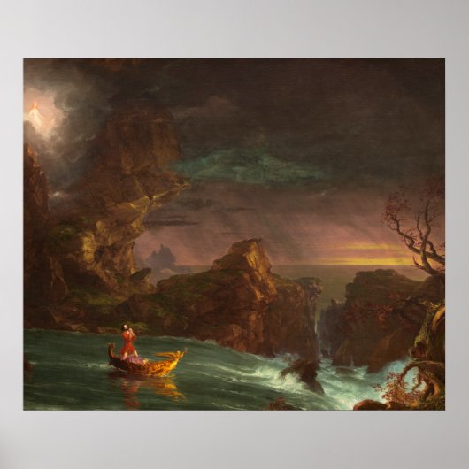 Poster The Voyage of Life, Nomth, Thomas Cole ポスター (正面)