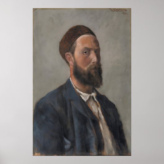 Poster Theodor Kittelsen Self Portrait ポスター (正面)