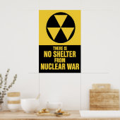 Poster There is no shelter from nuclear war  Peace ポスター (キッチン)