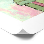 poster tulips on table ポスター (角)