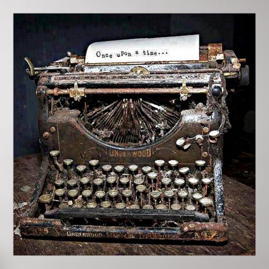 Poster, Underwood, vieille machine à écrire ポスター (正面)