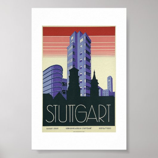 Poster - Verkehrsverein Stuttgart ポスター (正面)