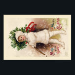 POSTER  : VINTAGE CHRISTMAS ILLUSTRATION ポスター<br><div class="desc">POSTER : VINTAGE CHRISTMAS : CHILD   CHRISTMAS TREE</div>