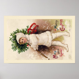 POSTER  : VINTAGE CHRISTMAS ILLUSTRATION ポスター