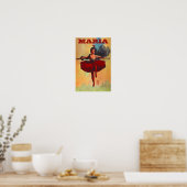 POSTER VINTAGE CIRCUS PRIMA DONNA HIGHWIRE ARTIST ポスター (キッチン)