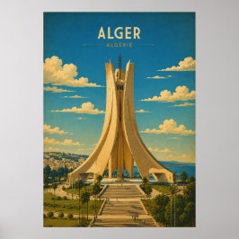 Poster vintage Maqam Echahid - Alger ポスター