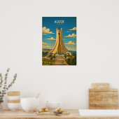Poster vintage Maqam Echahid - Alger ポスター (キッチン)