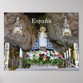 póster Virgen de Covadonga en Asturias, España ポスター
