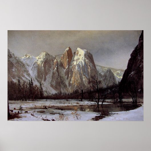Poster With Albert Bierstadt Painting ポスター (正面)