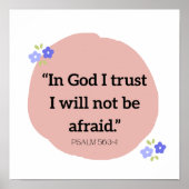 Poster with Bible Verse 12"x12" ポスター (正面)