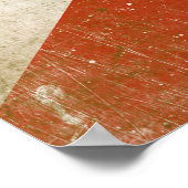 Poster with Distressed Flag from Florida ポスター (角)