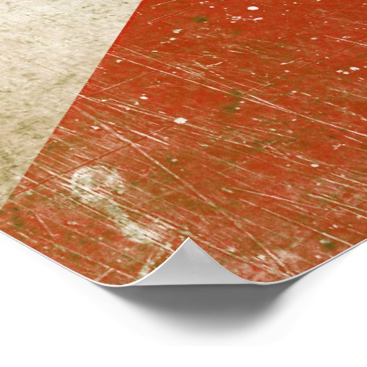 Poster with Distressed Flag from Florida ポスター (角)