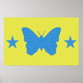 Poster with Flag of Bady Bassitt, Brazil ポスター (正面)