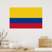 Poster with Flag of Colombia ポスター (キッチン)