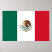 Poster with Flag of Mexico ポスター (正面)