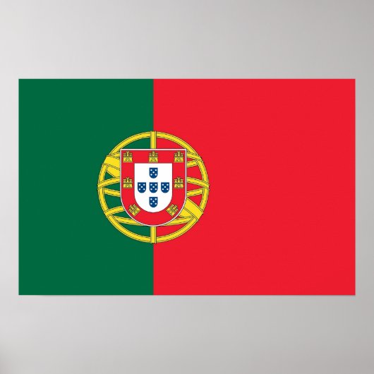Poster with Flag of Portugal ポスター (正面)
