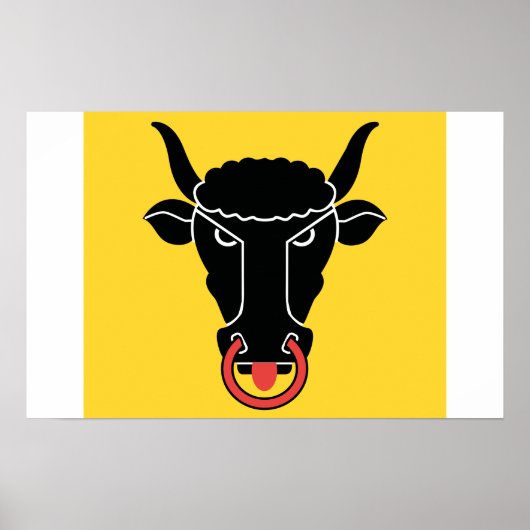 Poster with Flag of Uri, Switzerland ポスター (正面)