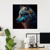 Poster wolf ポスター (ホームオフィス)
