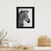 Poster-Zebra 20" x 24" ポスター (キッチン)
