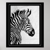 Poster-Zebra 20" x 24" ポスター (正面)