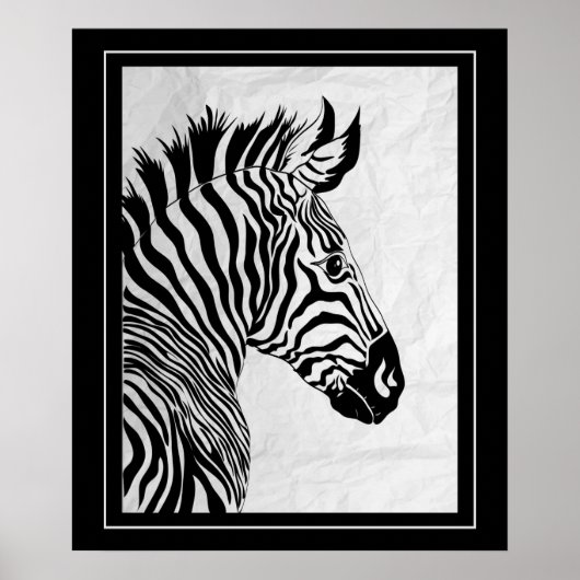 Poster-Zebra 20" x 24" ポスター (正面)