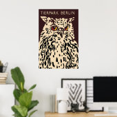 Poster Zoo Berlin (owl) Tiergarten ポスター (ホームオフィス)