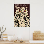 Poster Zoo Berlin (owl) Tiergarten ポスター (キッチン)