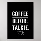 Posters Black and White Funny Quote Print ポスター (正面)