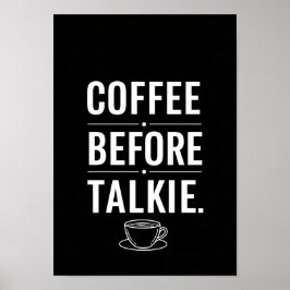 Posters Black and White Funny Quote Print ポスター