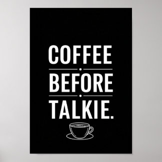 Posters Black and White Funny Quote Print ポスター