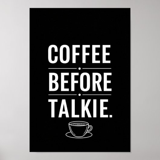 Posters Black and White Funny Quote Print ポスター (正面)