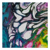 Posters brillant - Art Abstrait -Décoration murale ポスター (正面)