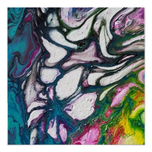 Posters brillant - Art Abstrait -Décoration murale ポスター (正面)