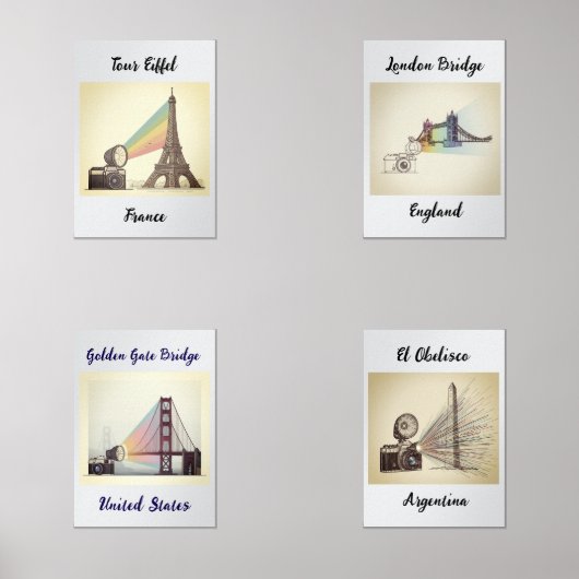 Posters de Ciudades que Inspiran Print Set (正面)