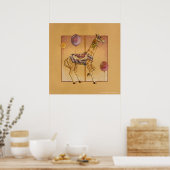 Posters, Prints - Carousel Giraffe ポスター (キッチン)
