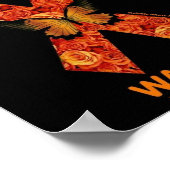 POSTERS...RSD/CRPS – オレンジ色のバラ ポスター (角)