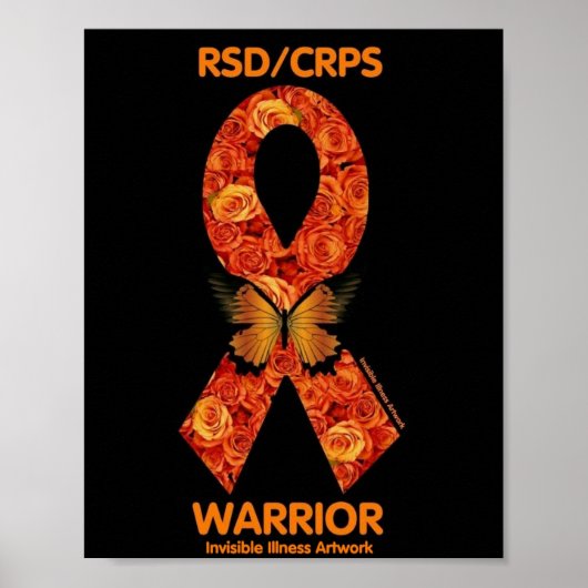 POSTERS...RSD/CRPS – オレンジ色のバラ ポスター (正面)