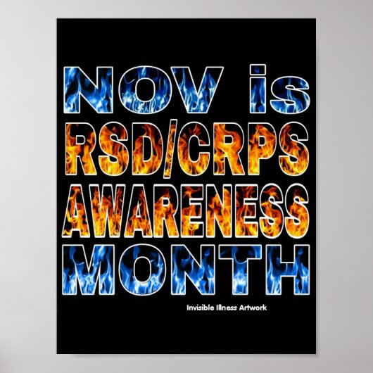 POSTERS...RSD/CRPS – オレンジ&ブルー ポスター (正面)