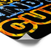 POSTERS...RSD/CRPS – オレンジ&ブルー ポスター (角)